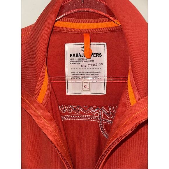 Parajumpers PJS Patch Full Zip Sweatshirt Orange XL - Picture 6 of 6